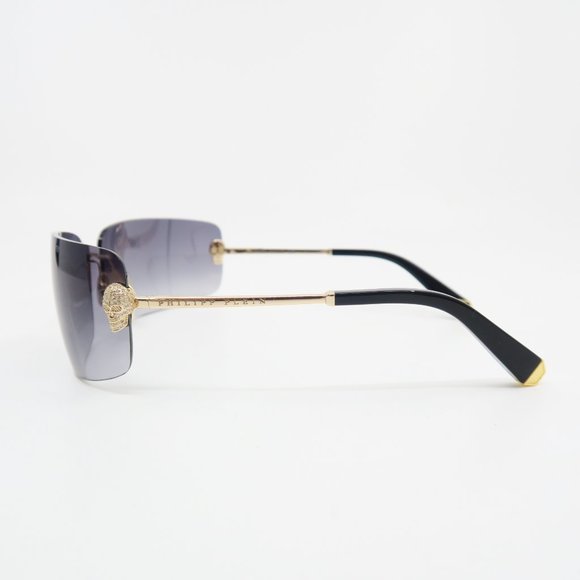PHILIPP PLEIN SPP027S Col 300 95mm Gray Gold Gradient Unisex New Sunglasses. main image 9